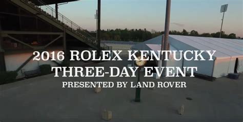 Your Guide to the 2016 Rolex Kentucky Three